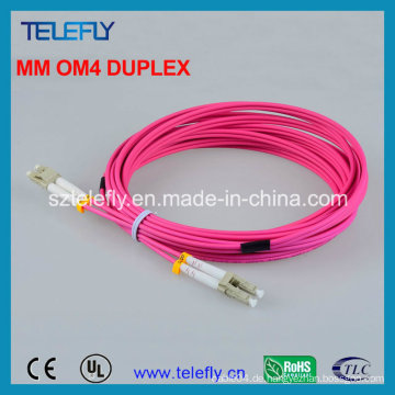 LC Om4 Duplex Fiber Optic Jumper, Jumper Kabel